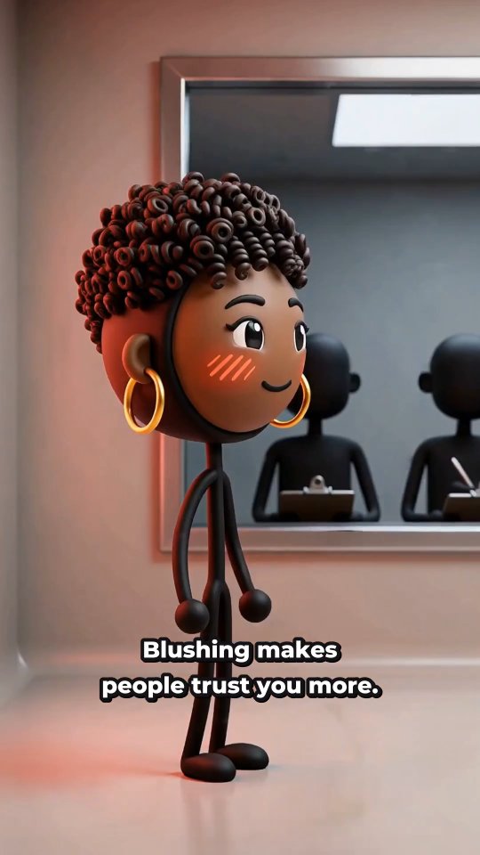 Blushing makes people trust you.