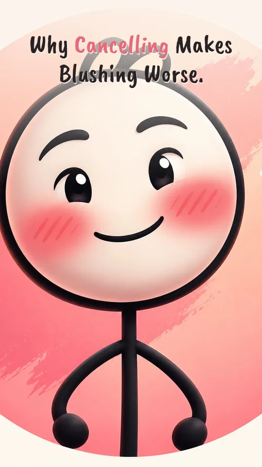 Why Cancelling Makes Blushing Worse