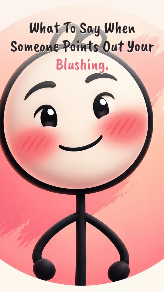 What To Say When Someone Points Out Your Blushing