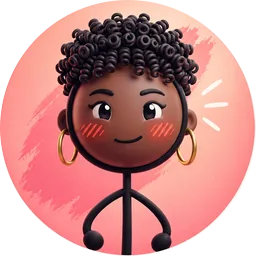 Adaeze from the fifteen, short natural curls and gold hoops, blushing cheeks