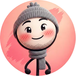 Bram from the fifteen, a grey knitted hat and scarf, cheeks red above the stubble