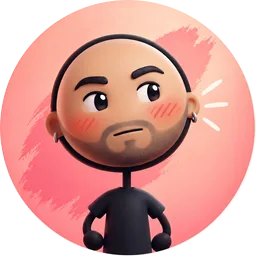 Tim from the fifteen, bald with a dark beard, blushing cheeks over a black jumper