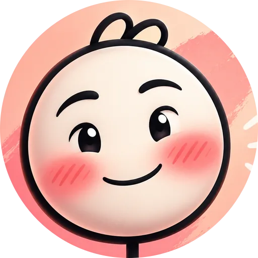 Blushing cheeks on the drawn face this site uses as its mark