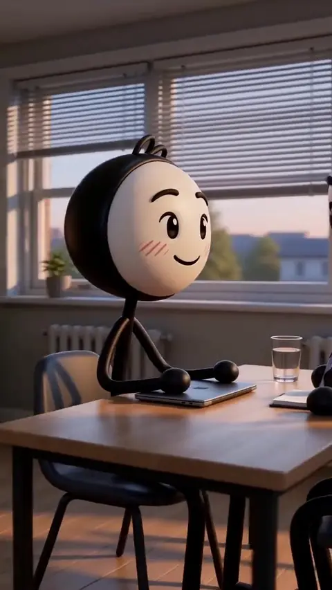 Fear of blushing at a meeting table in late afternoon light, the moment before anyone has asked a question